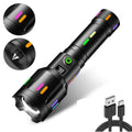 Besjaar zaklamp led oplaadbaar met 5200mAh Batterij - 9000 Lumen - USB-C Oplaadbaar - Waterproof IP65